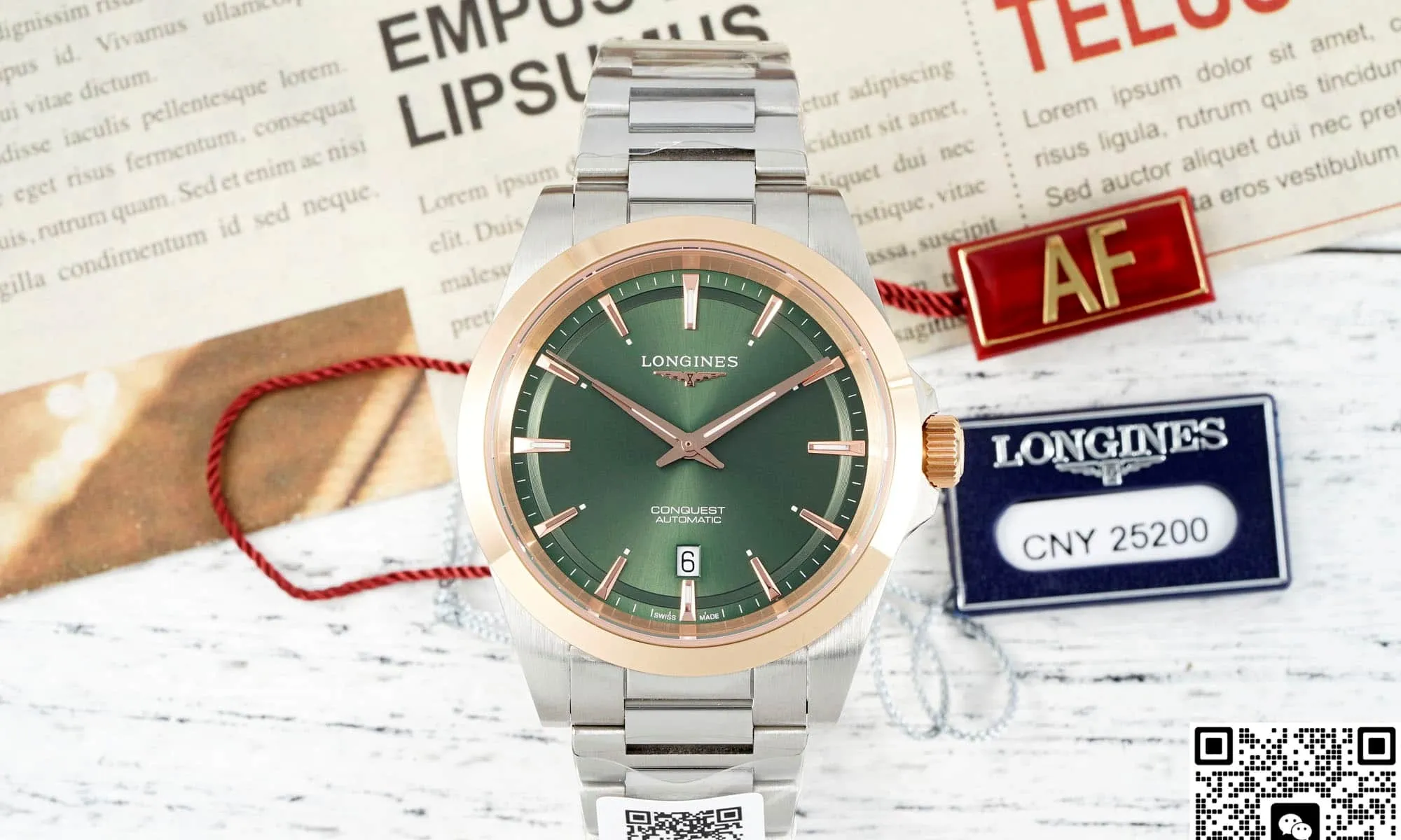 AF Factory Longines Concas L3.320.5.02.6 1:1 Best Edition Replica Watch